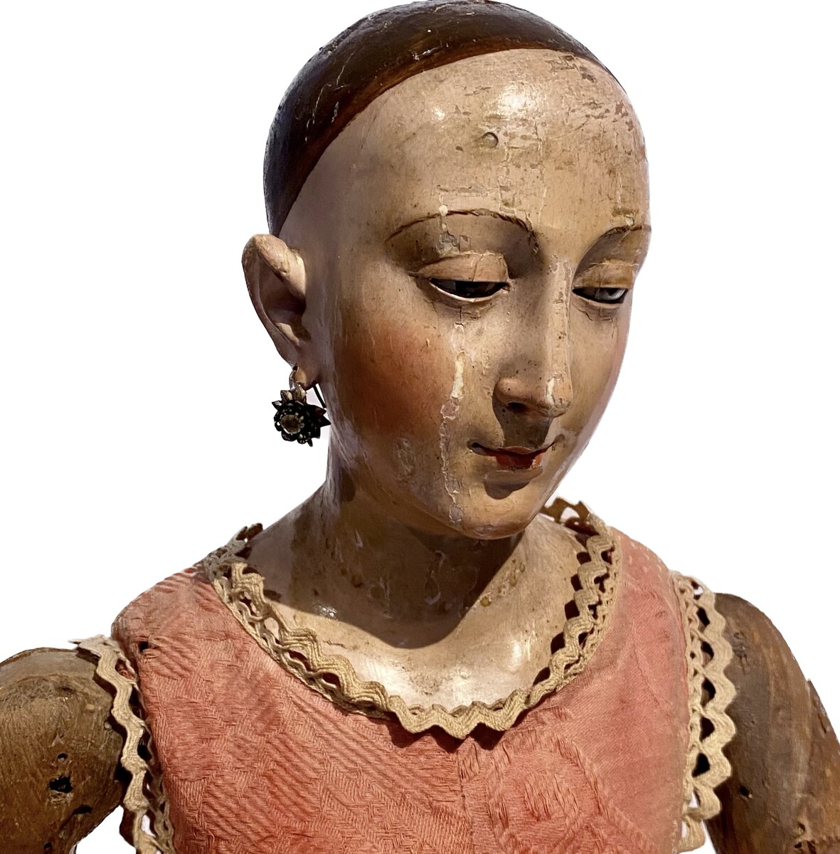 18th Century Italian Santos Figure Procession madonna - capipote mannequin