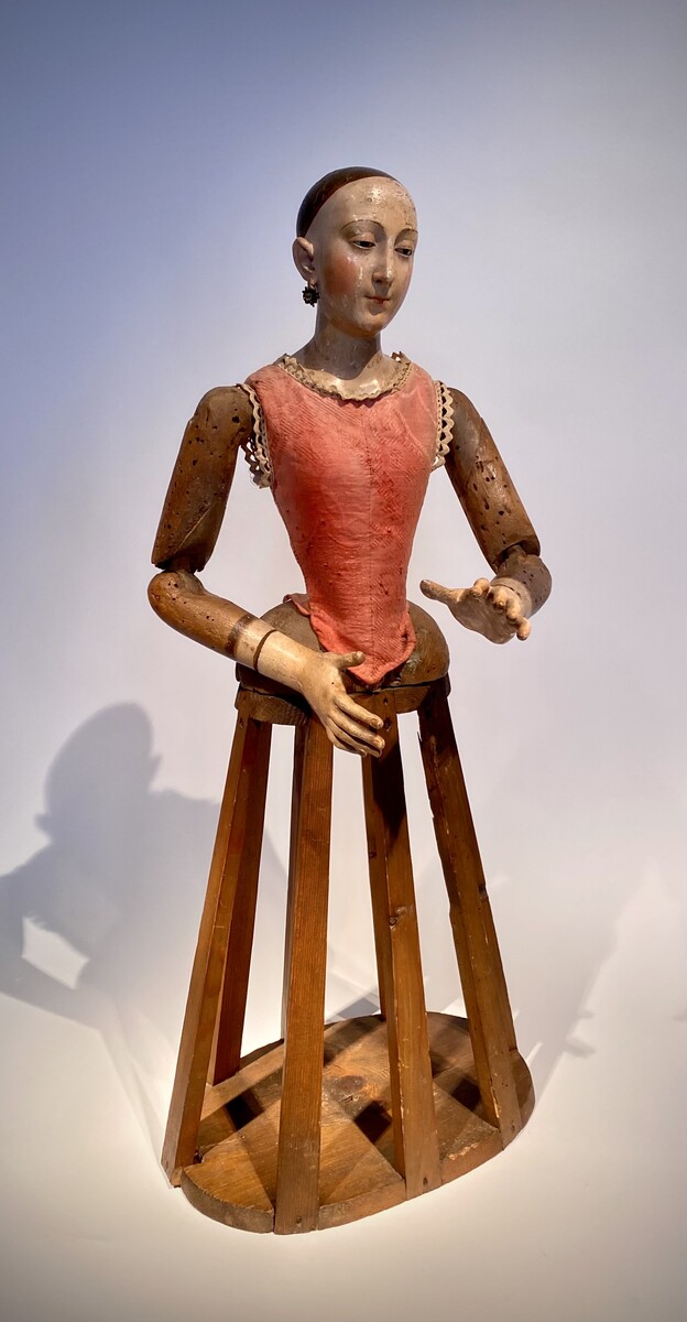 18th century Italian Santos Figure Procession madonna - capipote mannequin
