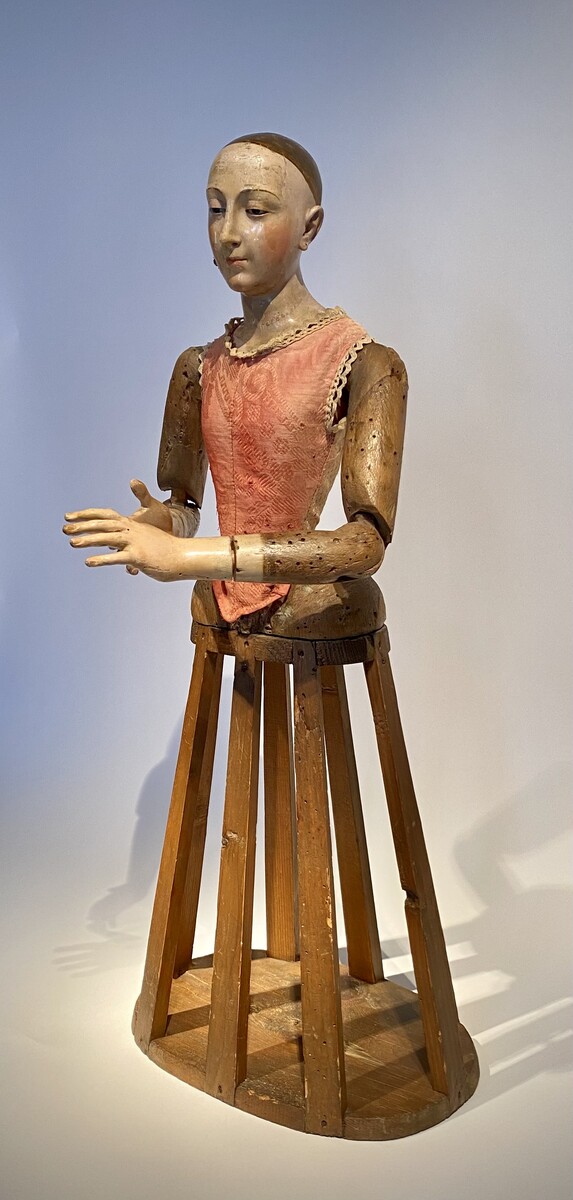 18th century Italian Santos Figure Procession madonna - capipote mannequin