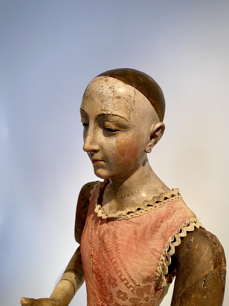 18th century Italian Santos Figure Procession madonna - capipote mannequin