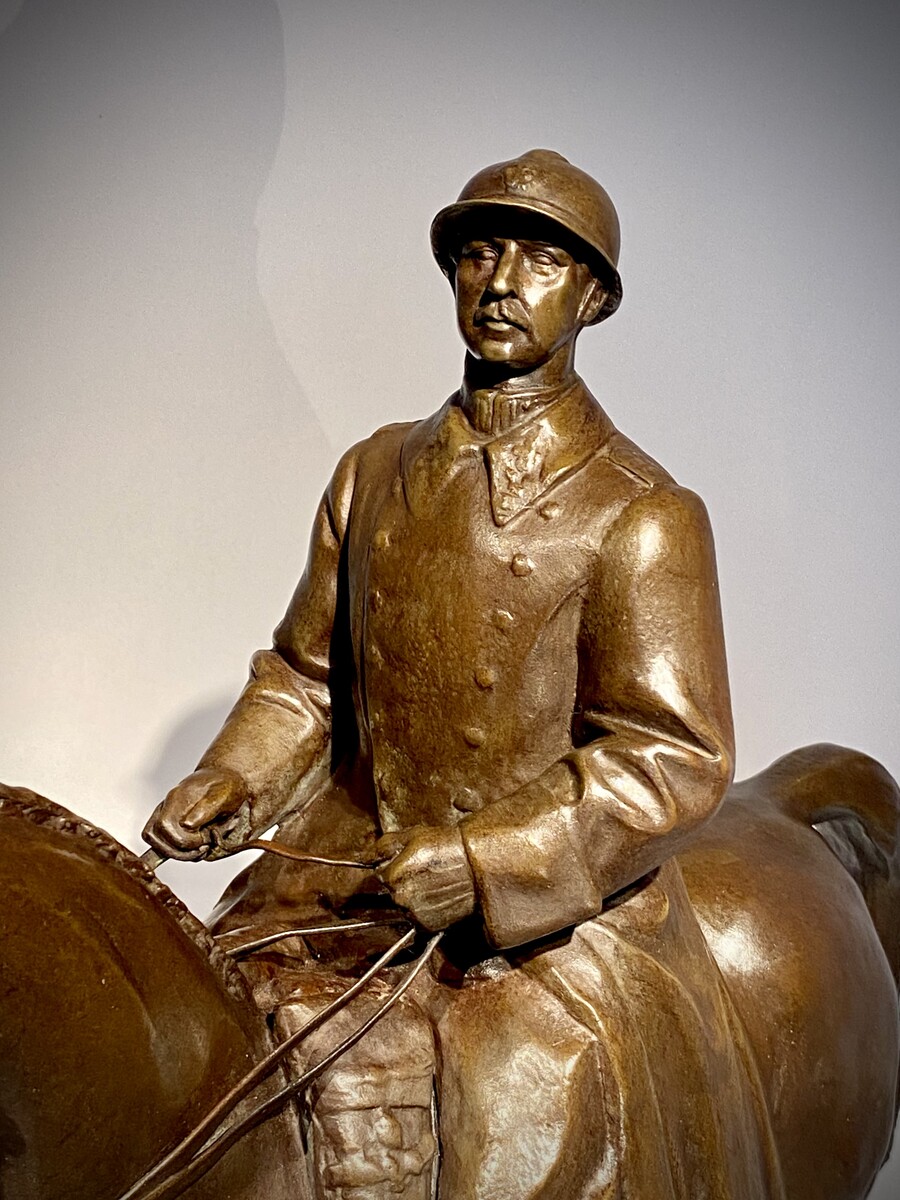 Bronze Sculpture representing Albert the first King of Belgium