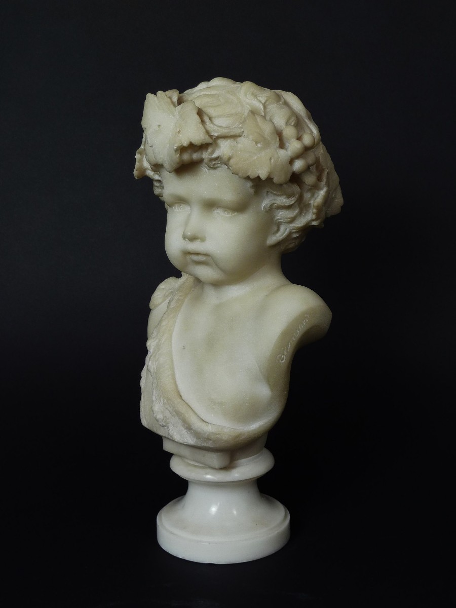 Marble sculpture of Baby Bachus - Herwig Simons