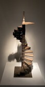 Model of a Colimaçon staircase in iron 