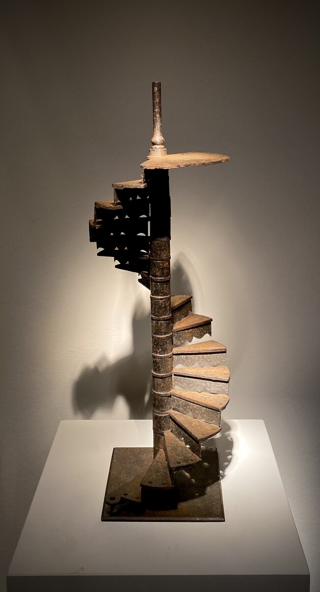 Model of a Colimaçon staircase in iron 