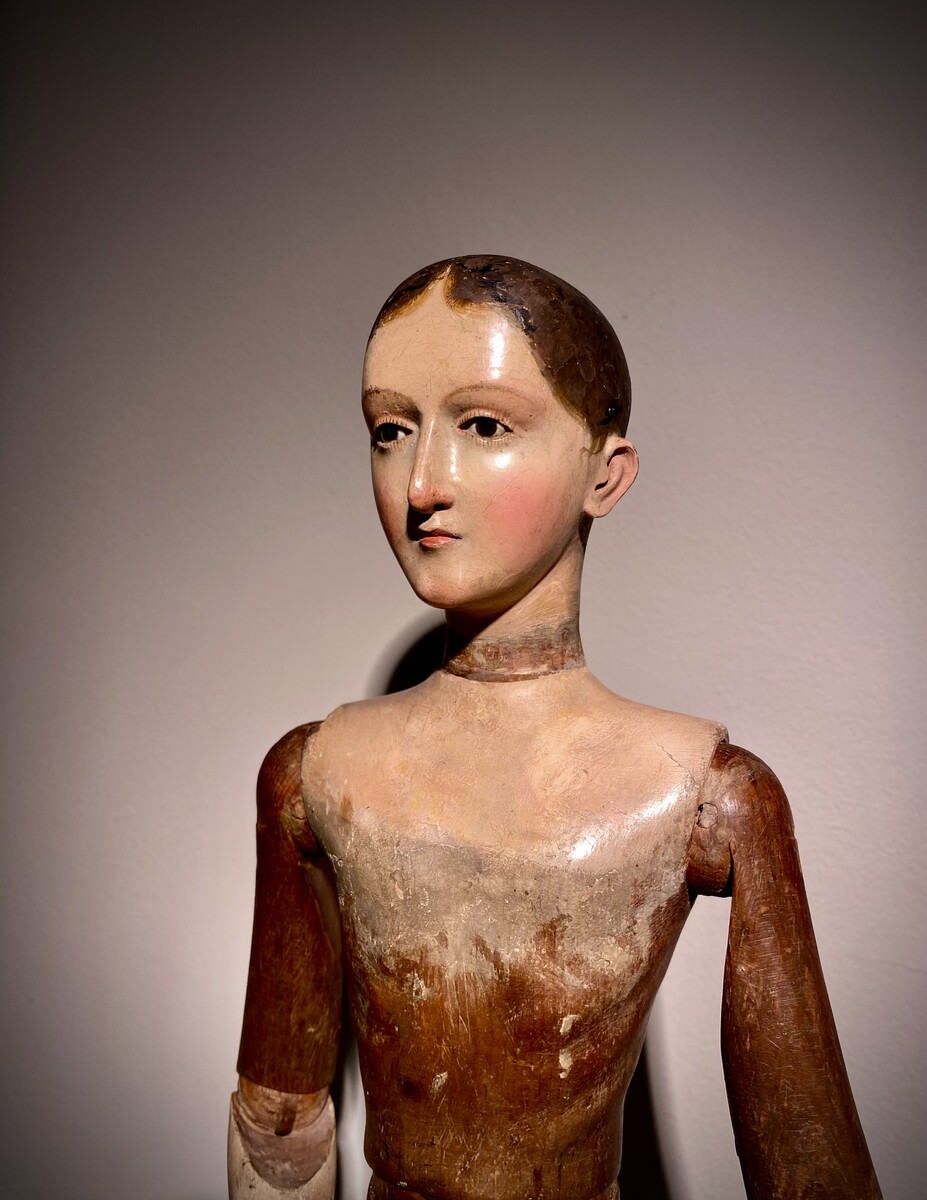 Neapolitan articulated wooden polychromed Mannequin