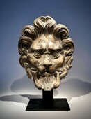 Venetian 17th. century Marble Lion Mask